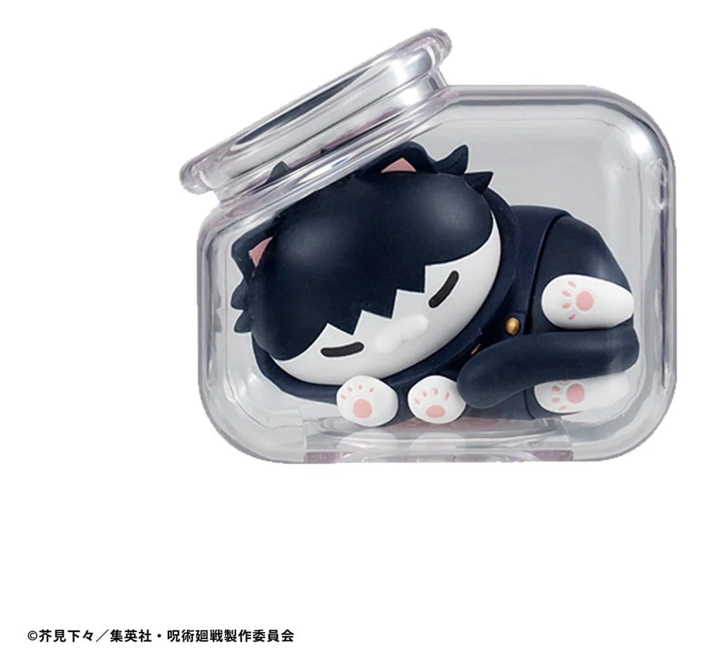 Jujutsu Kaisen Mega Cat Project Trading Figure Good Night Jujutsu Cats 7 cm - 1 Unidade
